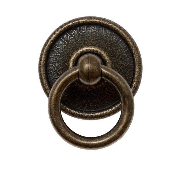 40mm Ring pull cabinet handle + large round backplate