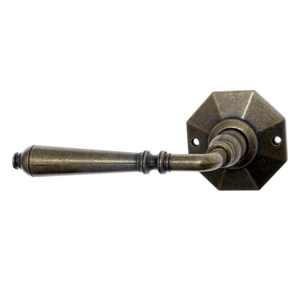 St Remy antique lever on rose door handle