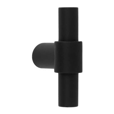 Solid stainless steel Piet boon T knob cabinet handle - black